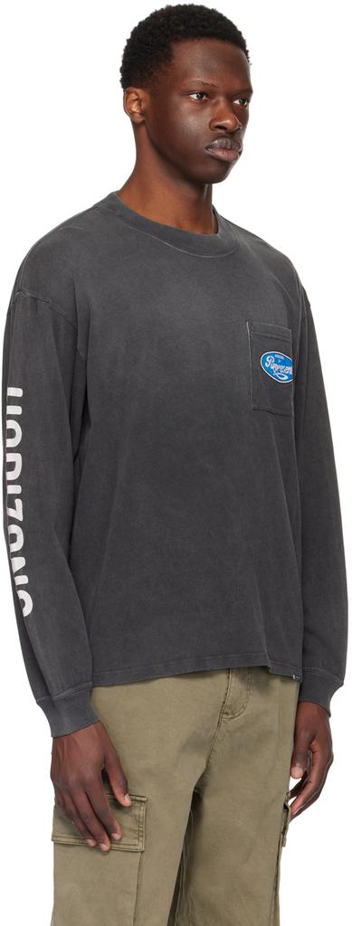 Represent Black Classic Parts Long Sleeve T-Shirt