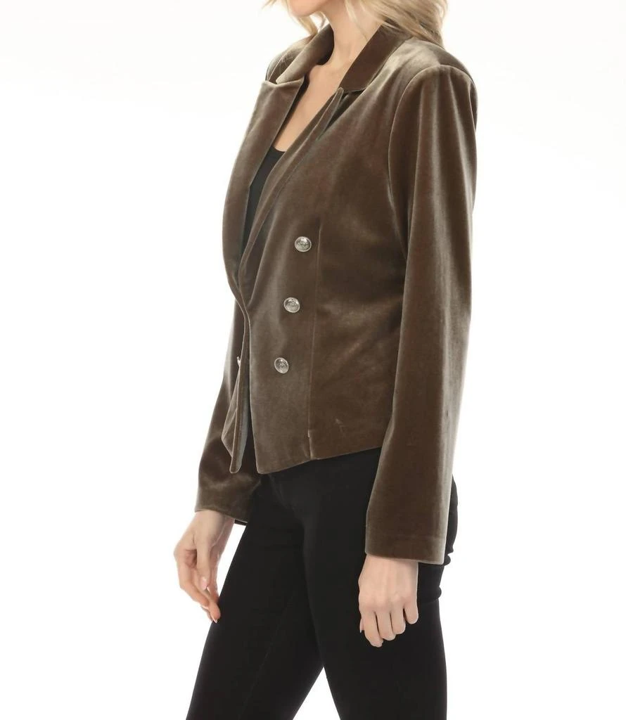 JOSEPH RIBKOFF Joseph Ribkoff - Double-breasted Velvet Blazer 3