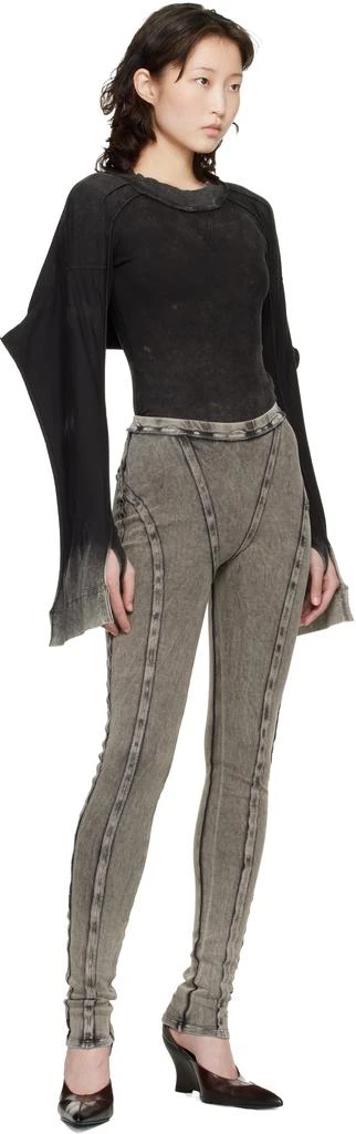 KNWLS Black Bellona Leotard Bodysuit 5