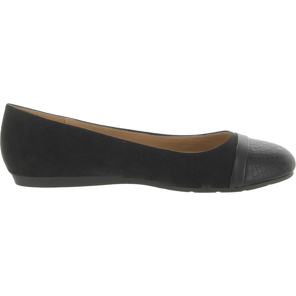Mootsies Tootsies Circe Womens Faux Suede Slip On Ballet Flats