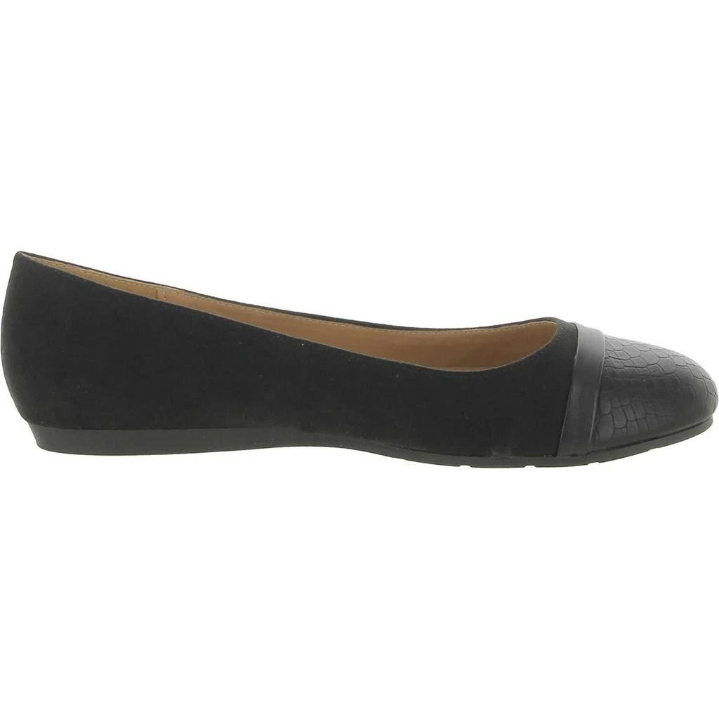 Mootsies Tootsies Circe Womens Faux Suede Slip On Ballet Flats 2