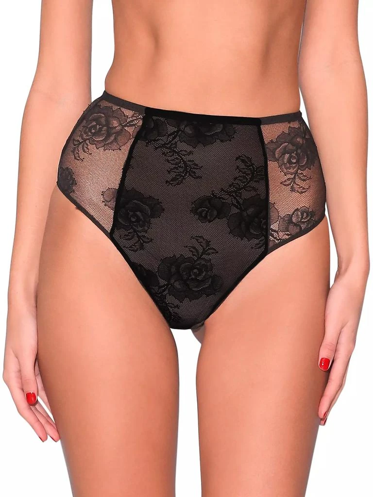 Fleur du Mal Bouquet Lace High-Rise Briefs 3