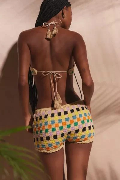 It's Now Cool It’s Now Cool Crochet Shortie Bikini Bottom 5