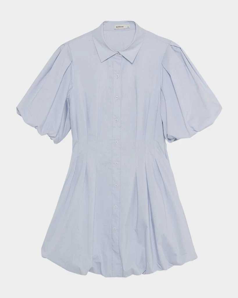 SIMKHAI Cleo Balloon Pintuck Mini Dress 1