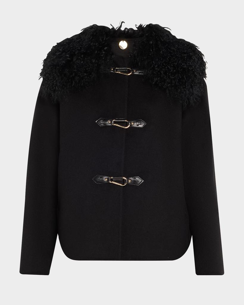 Kobi Halperin Shirley Wool Shearling-Collar Coat