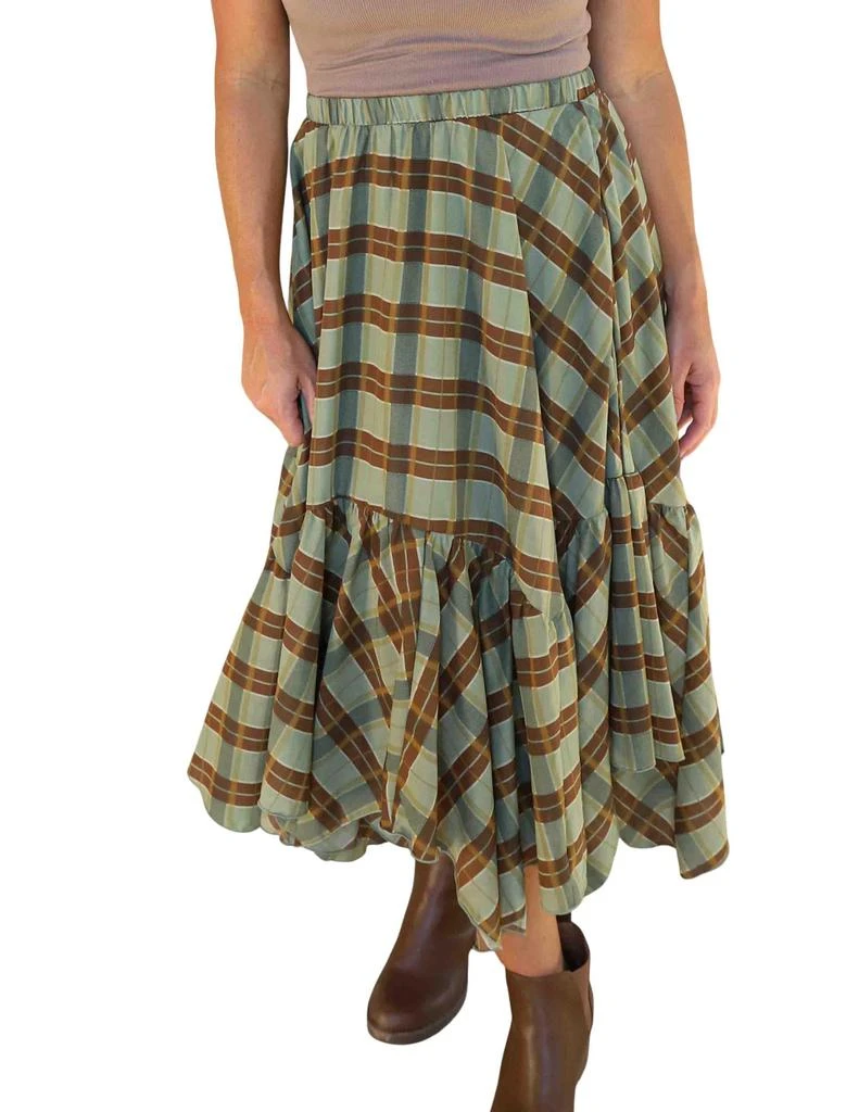 Blu Pepper Blu Pepper - Plaid Midi Skirt 1