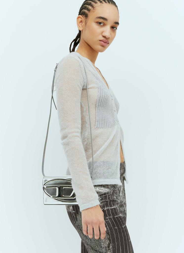 Diesel Diesel Charm-D Embellished Denim Strap Wallet