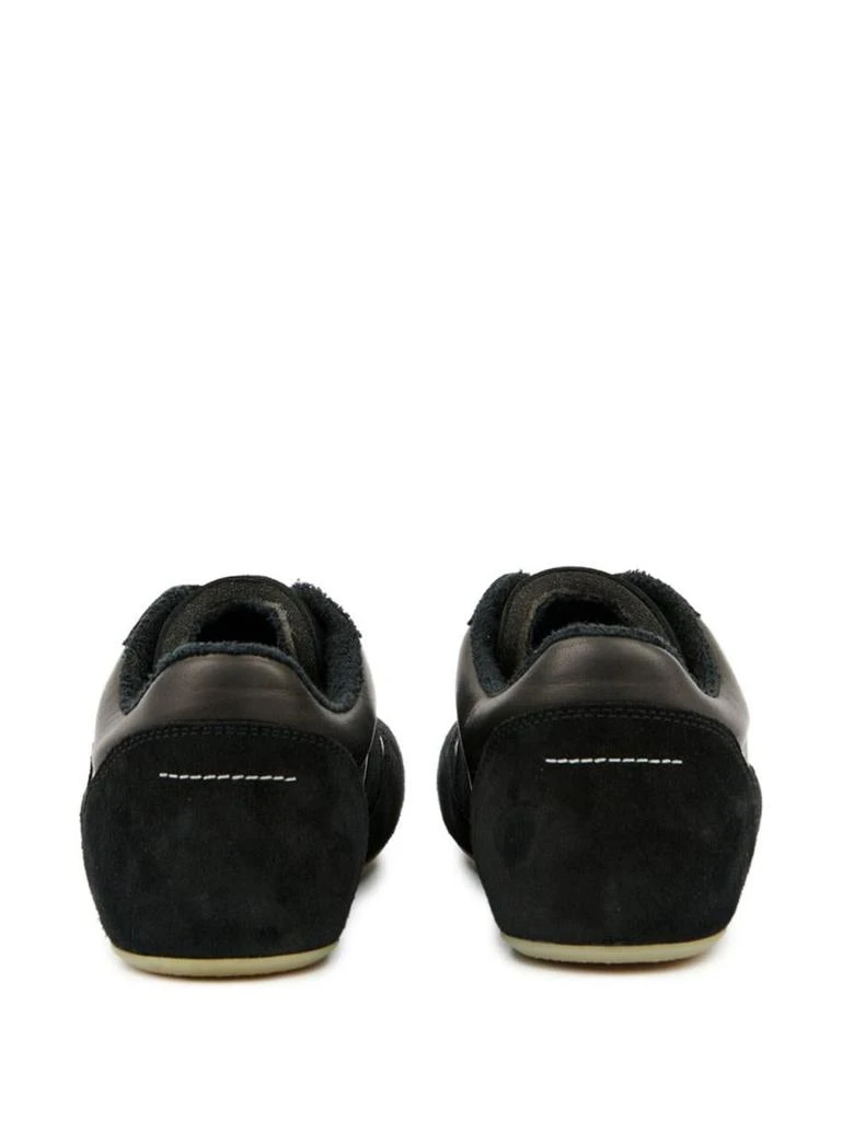 MM6 Mm6 Maison Margiela 'Anatomic' Black Calf Leather Sneakers 2