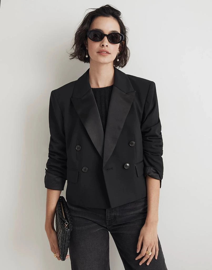 Madewell Cropped Tuxedo Blazer 1