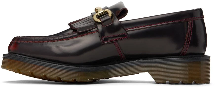 Dr. Martens Burgundy Adrian Snaffle Smooth Leather Kiltie Loafers 3