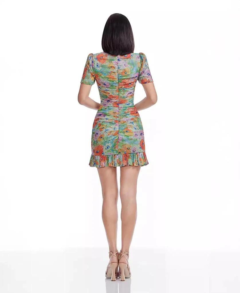 Dress The Population Women's Metallic Short-Sleeve Bodycon Dress 3