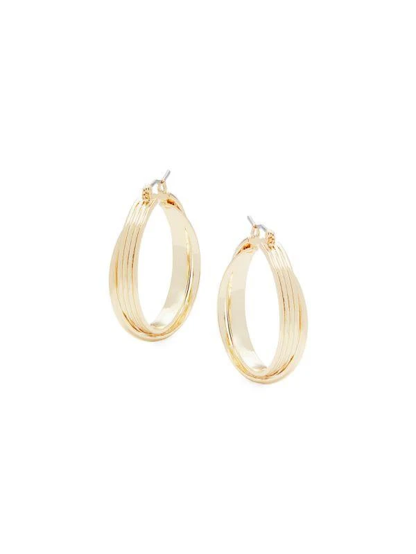 Shashi Noa 14K Goldplated Hoop Earrings 1