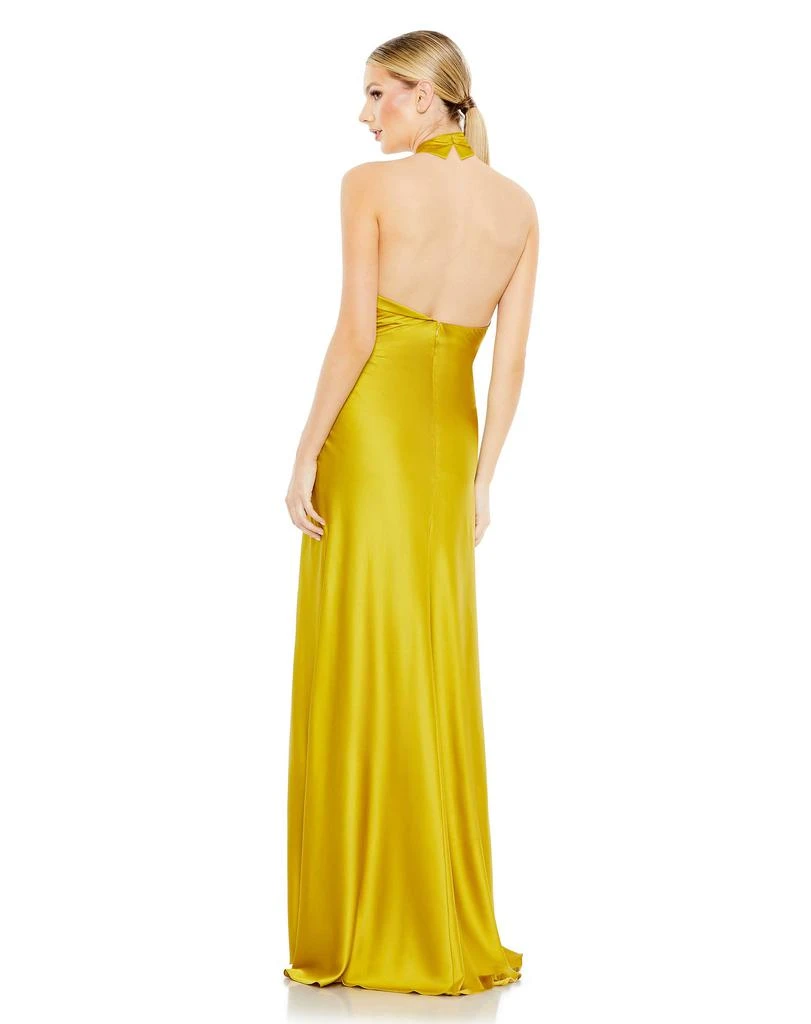 Mac Duggal Asymmetrical Crisscross Halter Gown 3