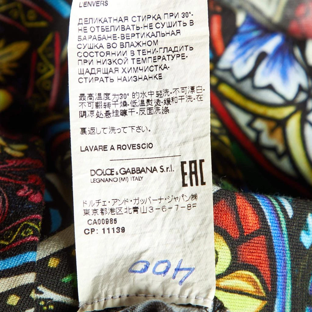 Dolce & Gabbana Dolce & Gabbana Multicolor Printed Cotton Knit T-Shirt L 6