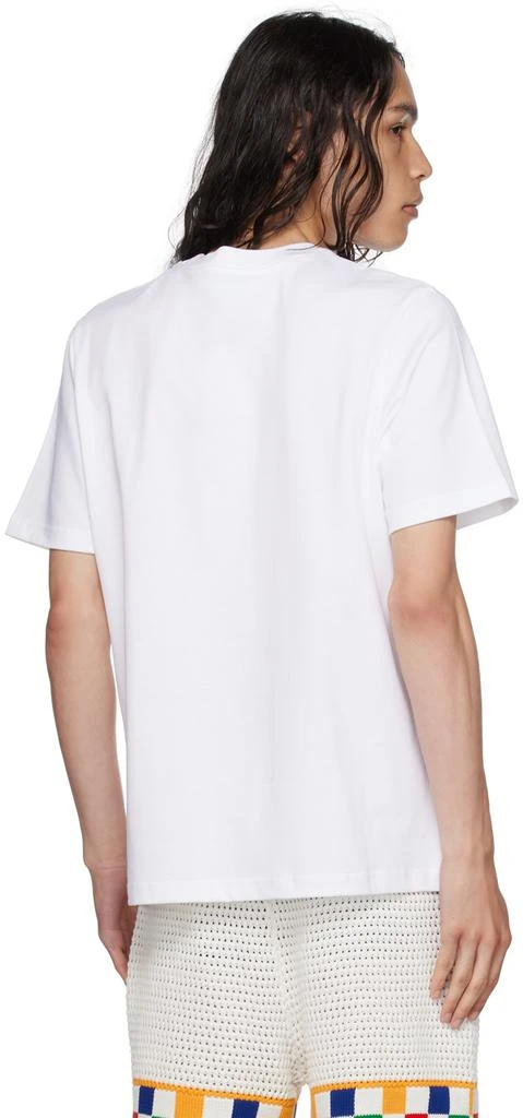 Casablanca White 'Terrain D'Orange' T-Shirt 3