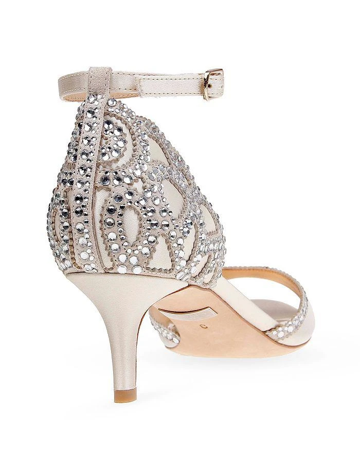 Badgley Mischka Gillian Embellished Ankle Strap Sandals  3
