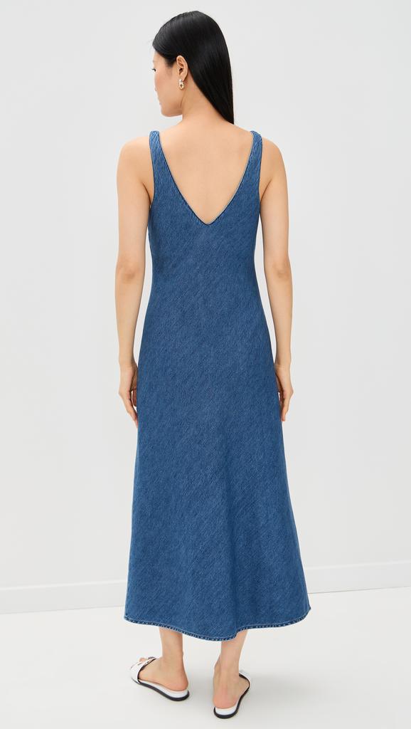 LNA Denim V Slip Dress