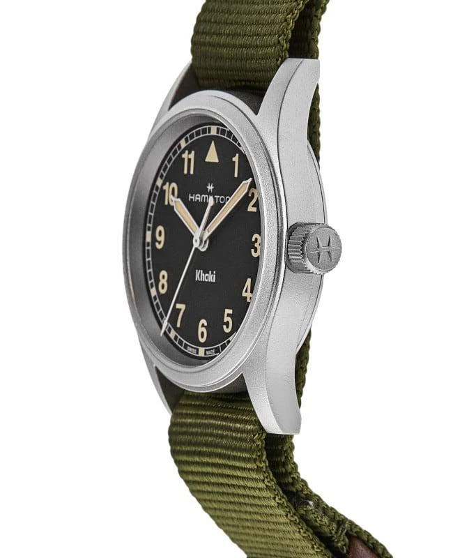 Hamilton Hamilton Khaki Field Quartz Black Dial Fabric Strap Women
s Watch H69301930 3