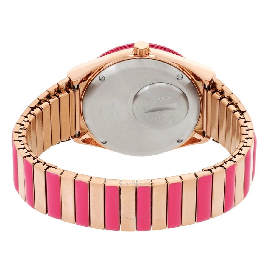 Timex Q Timex Quartz Pink Dial Expansion Band Ladies Watch TW2W41000 3