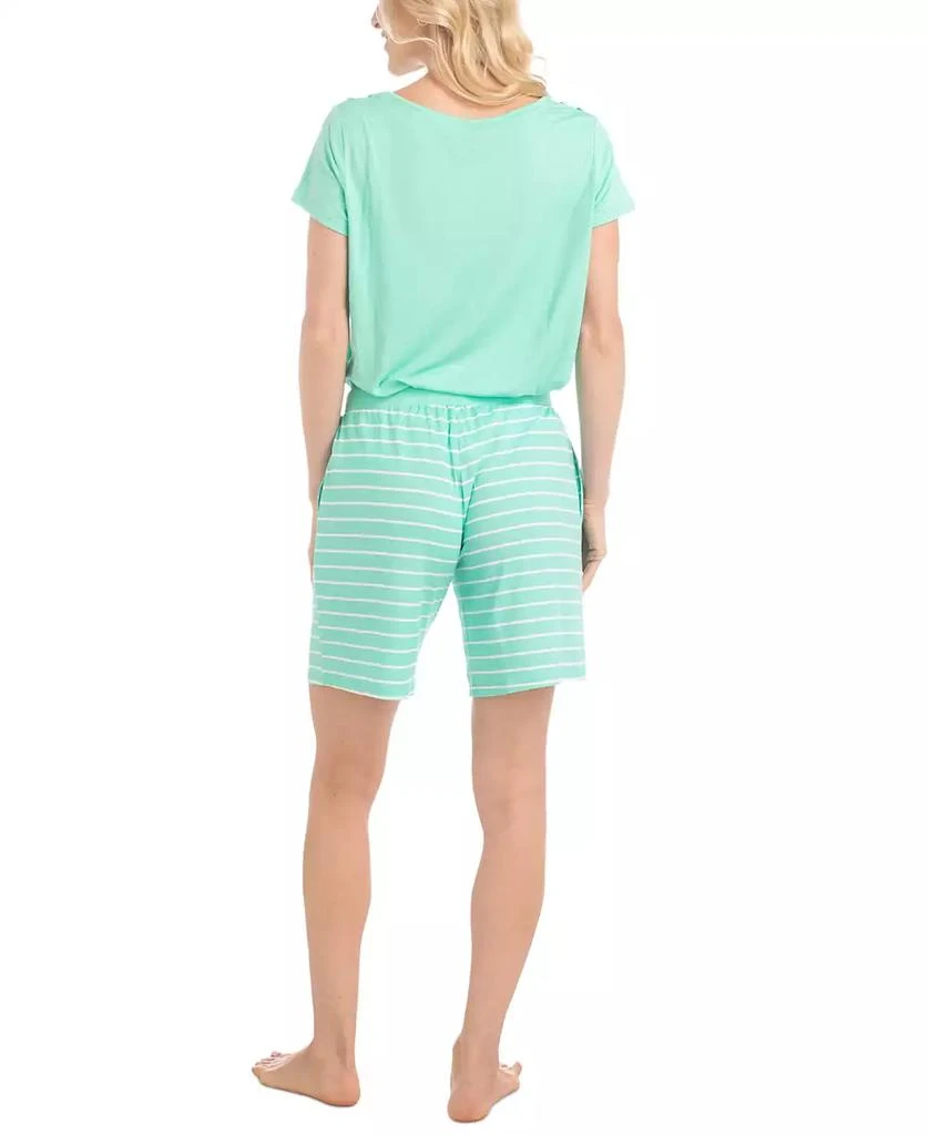 MUK LUKS Women's 2-Pc. Joyful Nautical Pajamas Set 2
