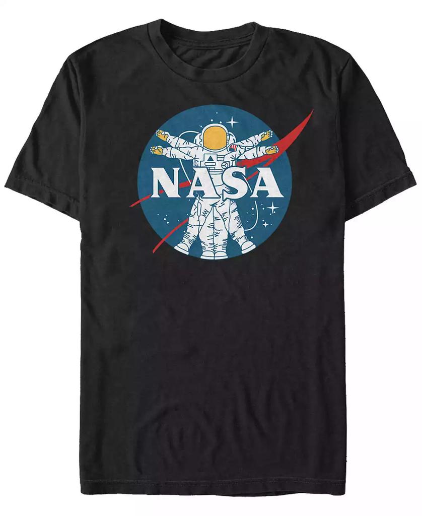 FIFTH SUN NASA Men's Vitruvian Astronaut Short Sleeve T-Shirt
