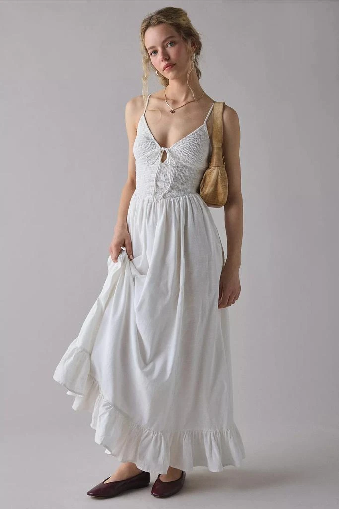 Kimchi Blue Kimchi Blue Keepsake Tie-Front Smocked Cotton Maxi Dress -  Dresses & Skirts - Compare Prices from 7+ Stores - Free Shipping -  BeyondStyle