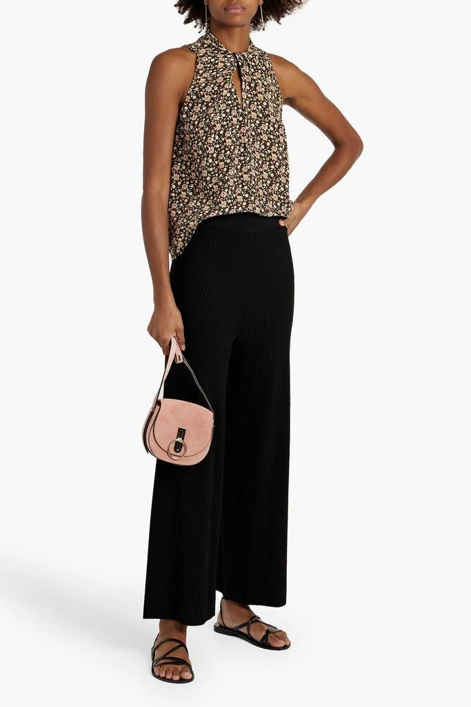 Joie Maraloma twist-front floral-print silk top 2