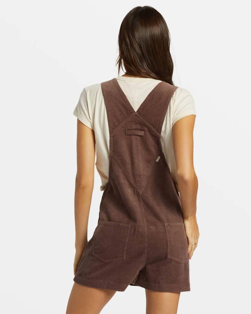 Billabong Sand Canyon Corduroy Overalls In Kona