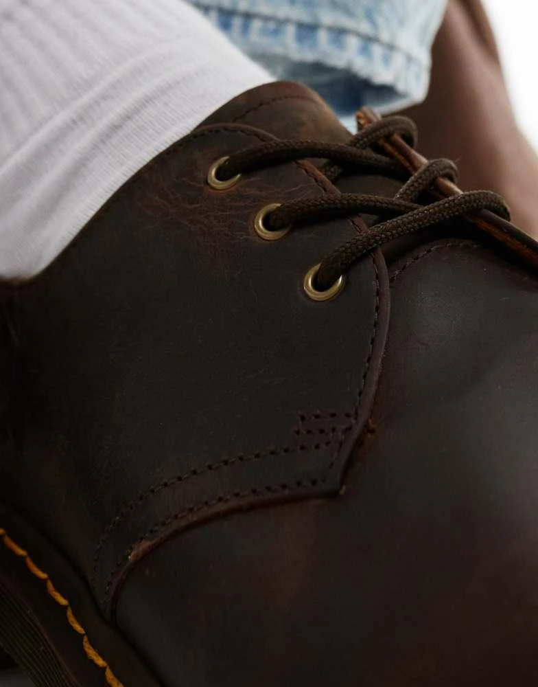Dr. Martens Dr Martens 1461 3 eye shoe in dark brown crazy horse 3