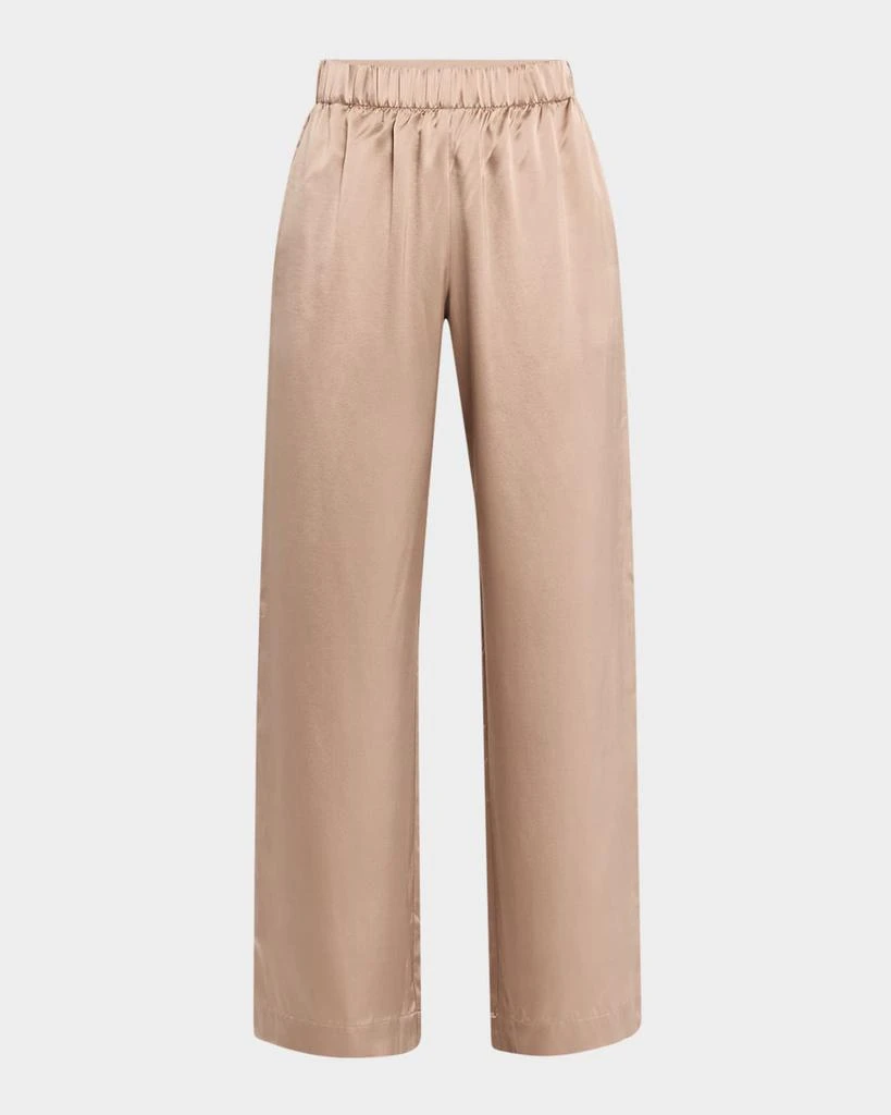 Sablyn Wide-Leg Silk Pants 1
