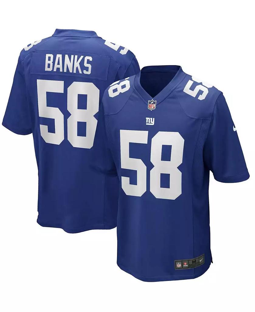 NIKE Men's Carl Banks Royal New York Giants Game Retired Player Jersey