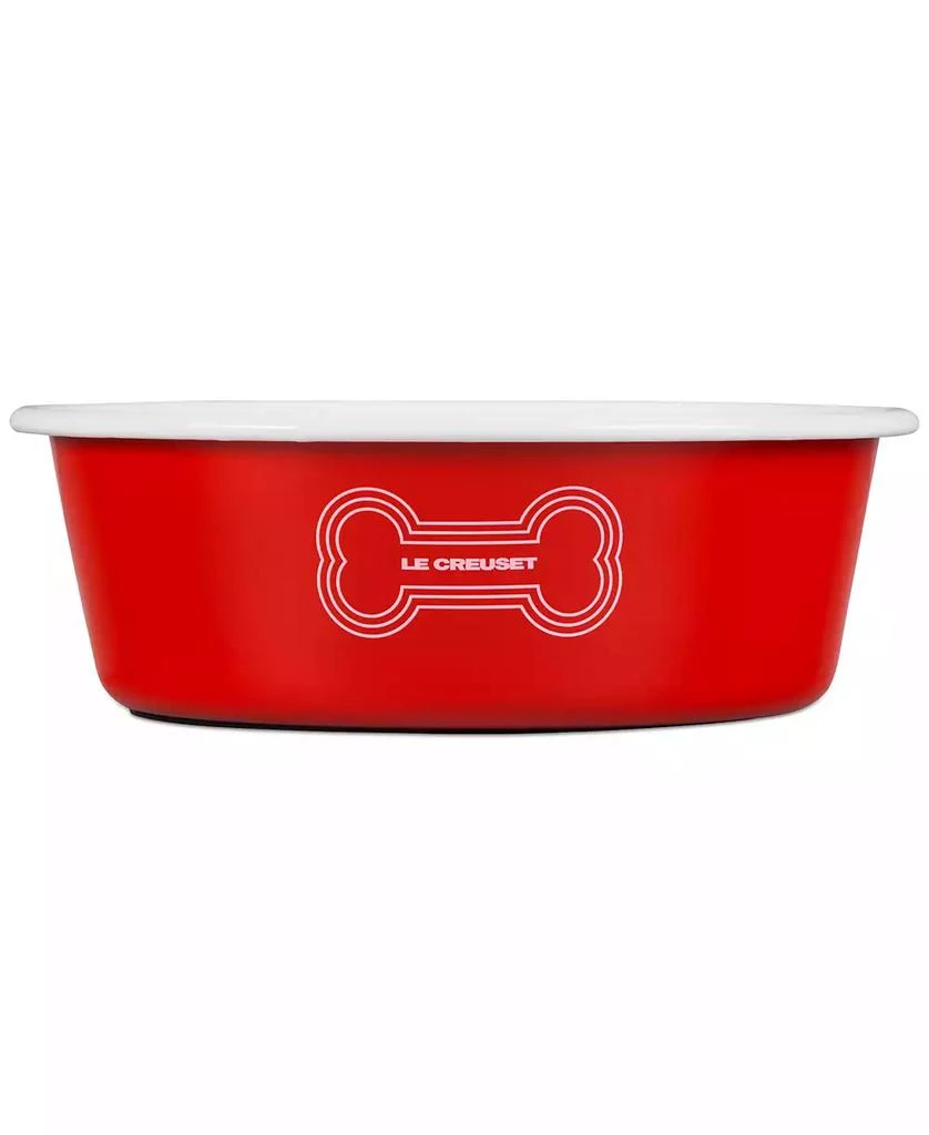 Le Creuset 6 Cup Enamel on Steel Pet Bowl with Skid Resistant Base 1
