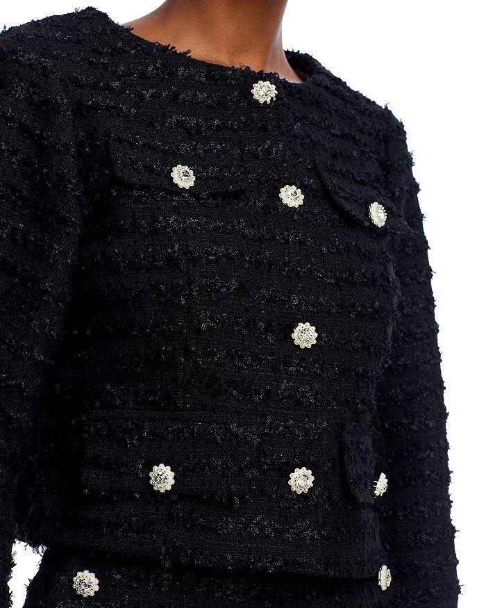 AQUA Flap Pocket Tweed Blazer - Exclusive 6