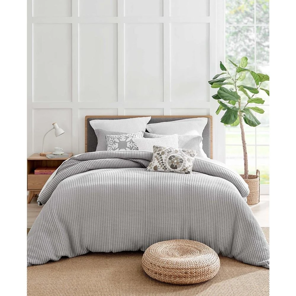 Levtex Mills Waffle Classic 3-Pc. Duvet Cover Set, Full/Queen 1