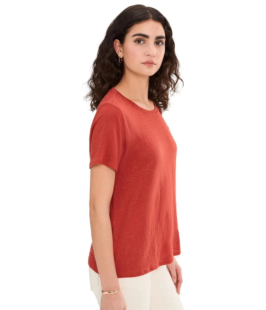Eileen Fisher Organic Linen Jersey Crew Neck Short Sleeve Tee 3