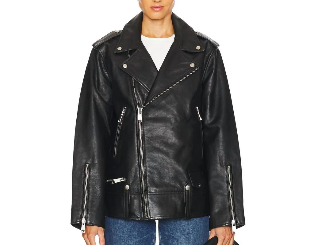 GRLFRND Grlfrnd - Cat Moto Jacket leather oversized 1