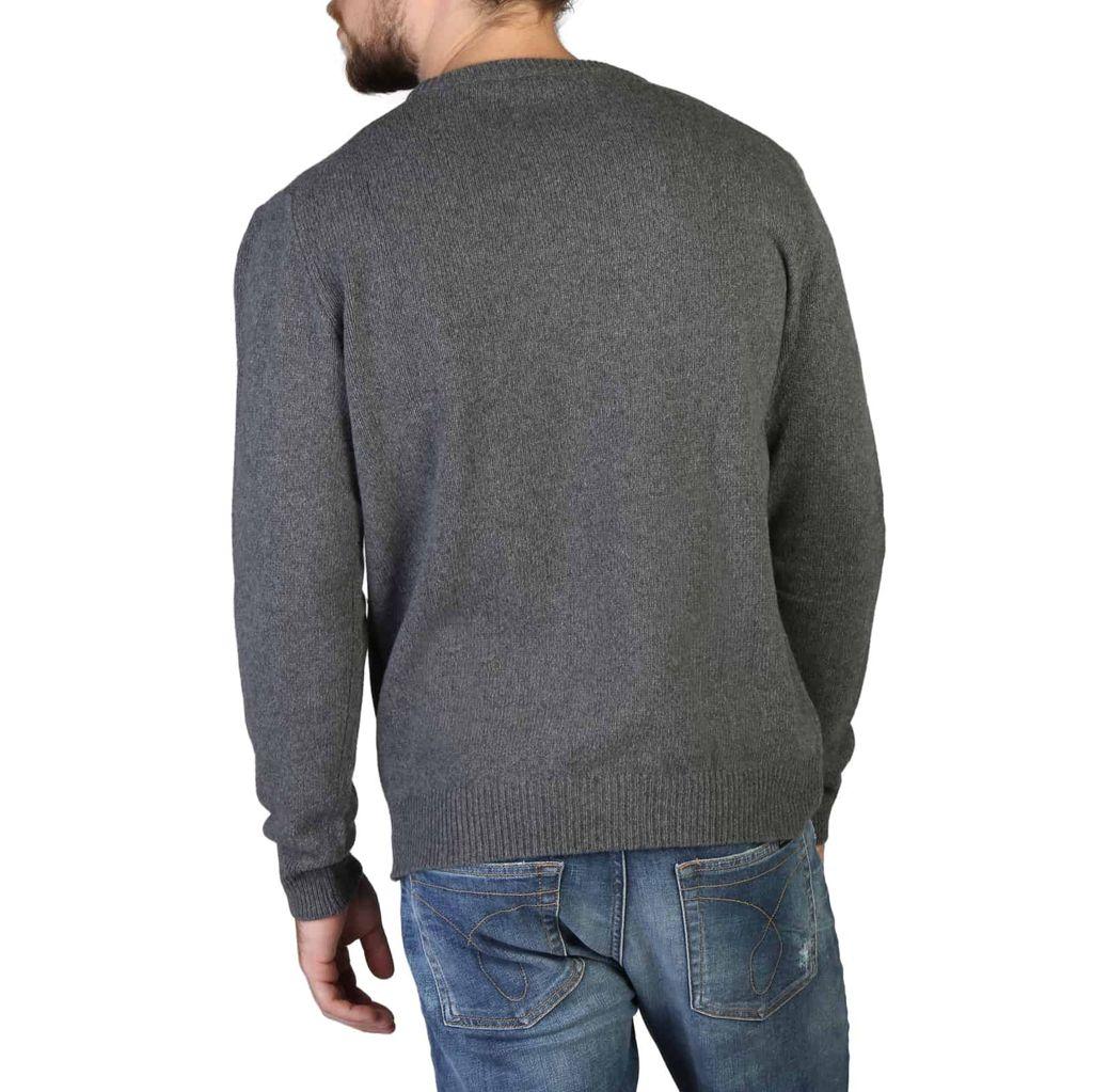 100% Cashmere Sweaters Grey Men
