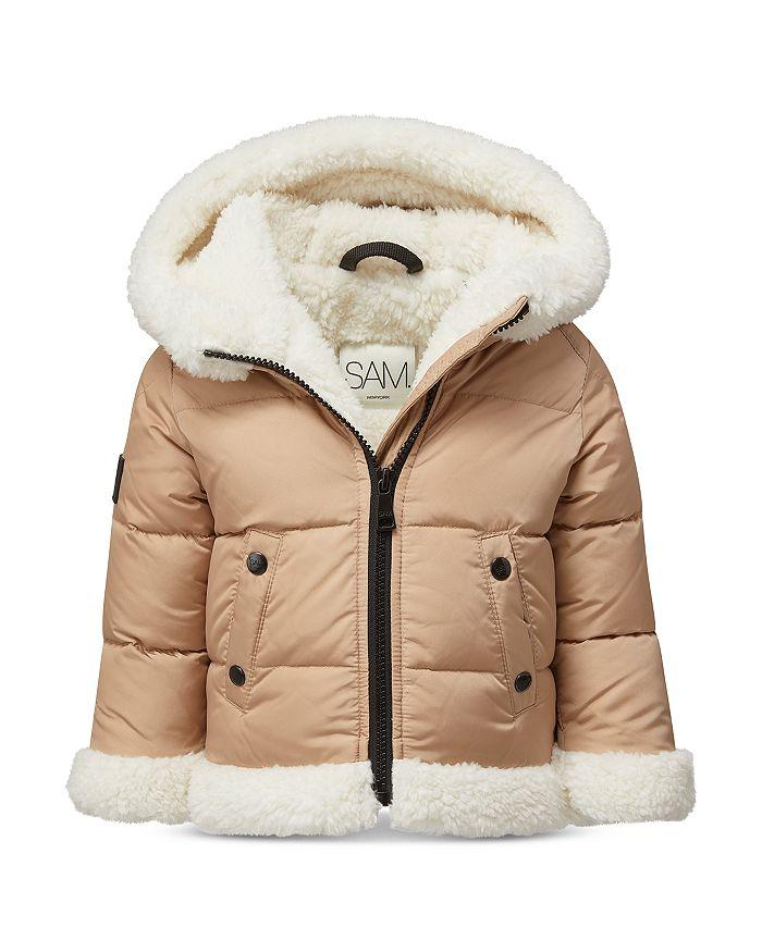 SAM. Baby Boys' & Girls' Matte Blizzard Quilted Fleece Lined Down Jacket - Baby