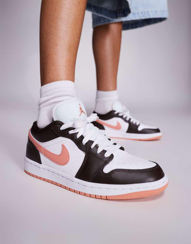 Jordan Nike Air Jordan 1 Low trainers in brown and pink