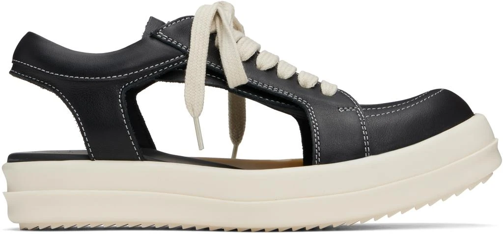 Rick Owens Black Hollywood Hollowed Vintage Sneaks Sneakers 1