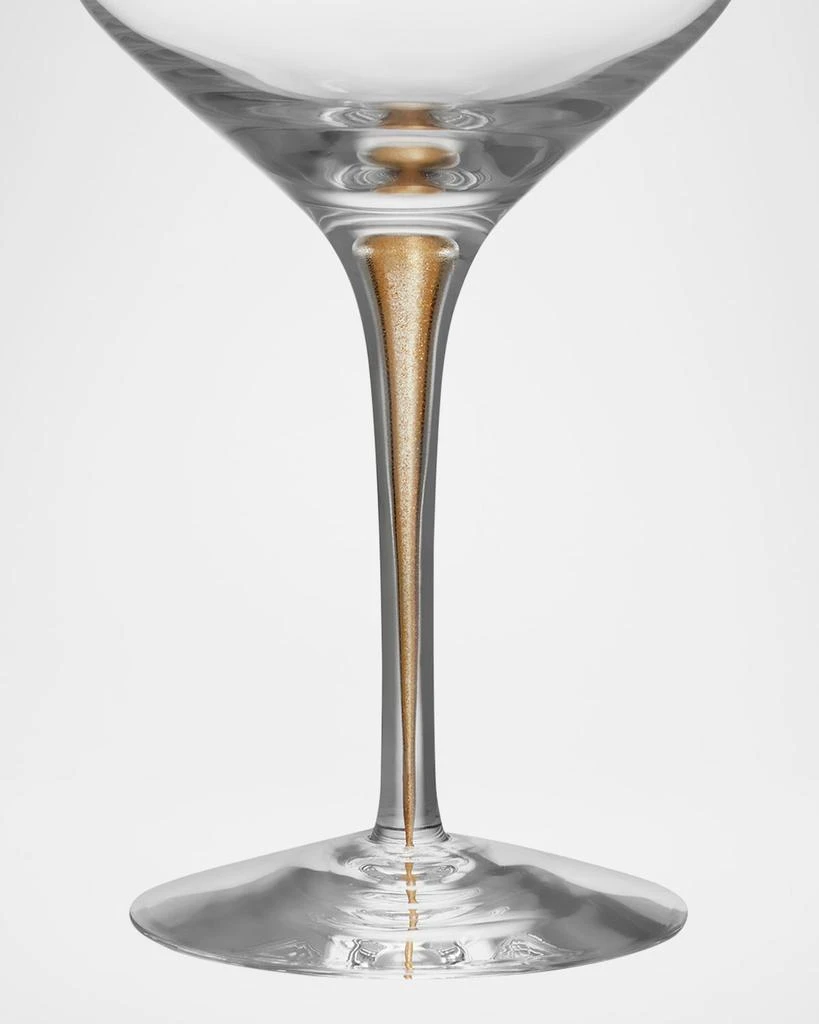 Orrefors Intermezzo Gold Bouquet Wine Glasses, Set of 2 4