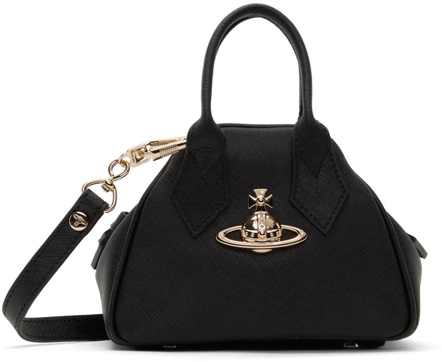 Vivienne Westwood Black Saffiano Mini Yasmine Bag