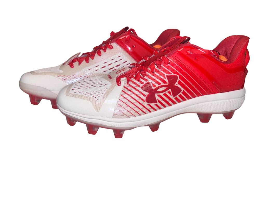 Under Armour Men
s Yard Low Mt Baseball Cleat In Red
