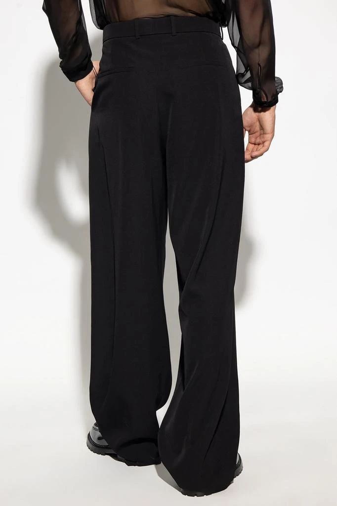 Saint Laurent Saint Laurent Wide Leg Pleated Trousers 3