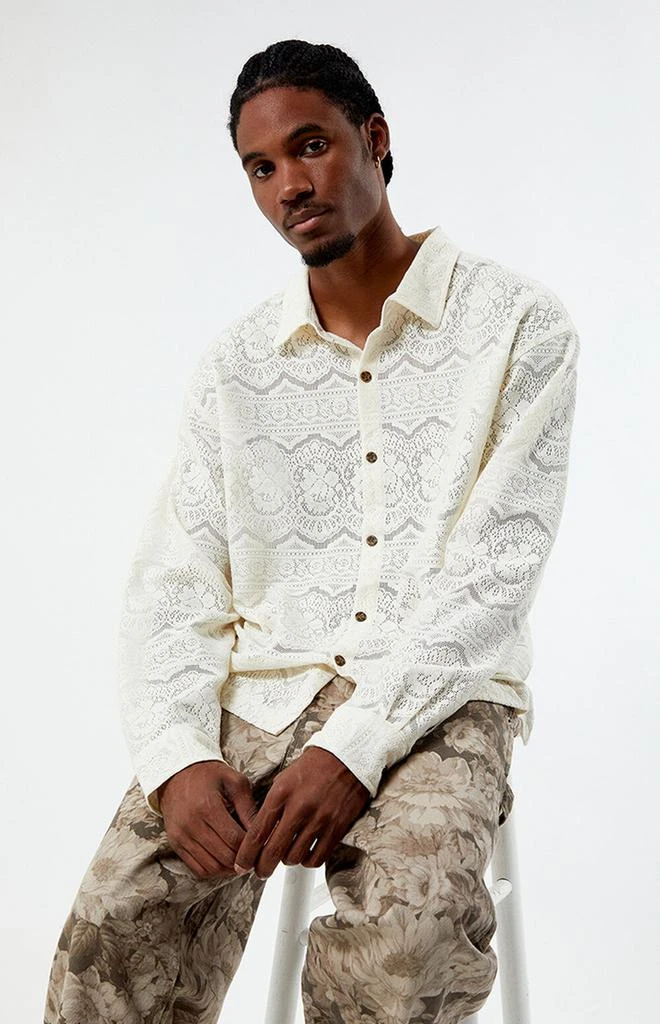 PacSun Lace Long Sleeve Shirt 1