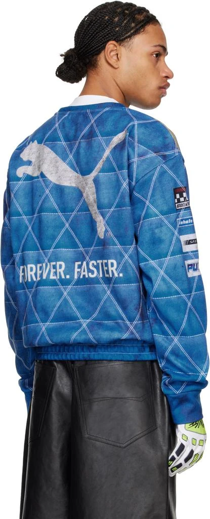 Puma Blue A$AP Rocky Edition Quilted Sweatshirt 3