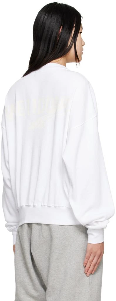 We11done White Crewneck Sweatshirt 3