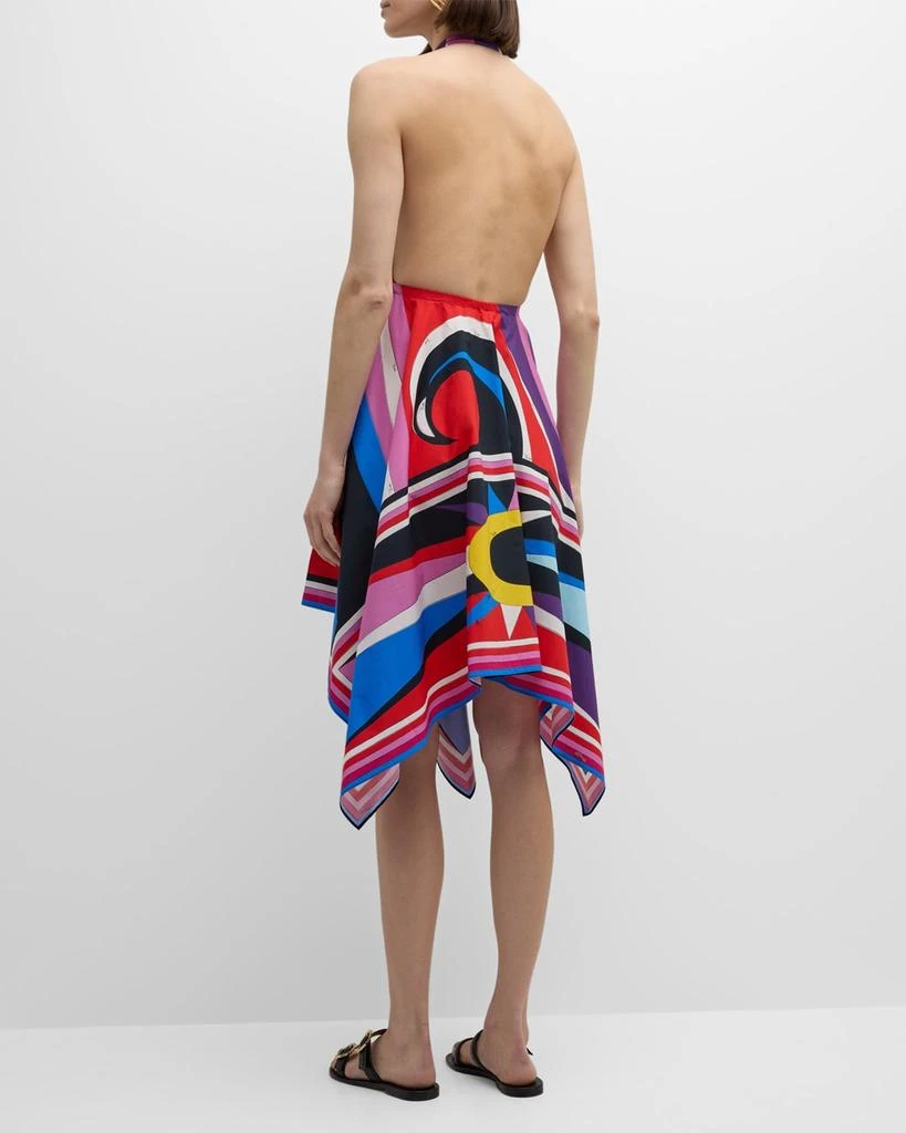 EMILIO PUCCI Abstract-Print Halter Handkerchief Dress 6