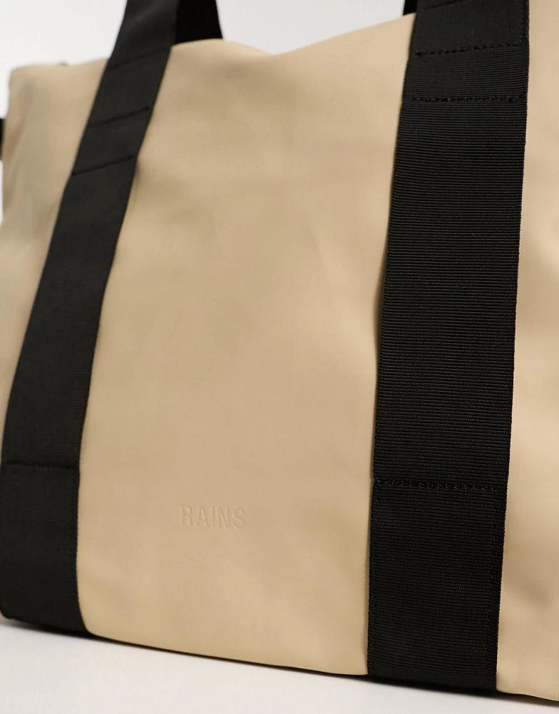 RAINS Rains 14160 unisex waterproof tote bag mini in sand 3