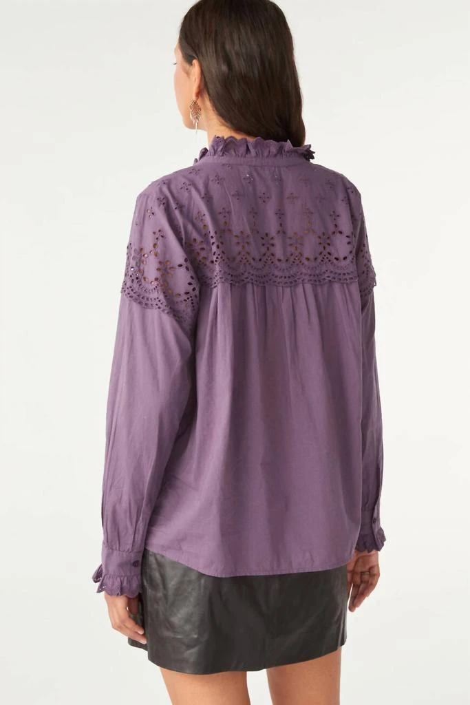 ba&sh Sarah Shirt In Violet 2
